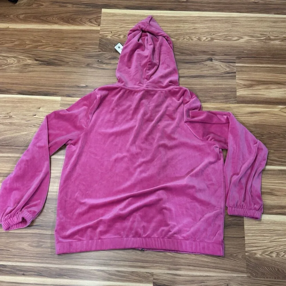 CABLE & GAUGE XL Velour Velvet 2pc Tracksuit Stretch Activewear Lounge Sport Set